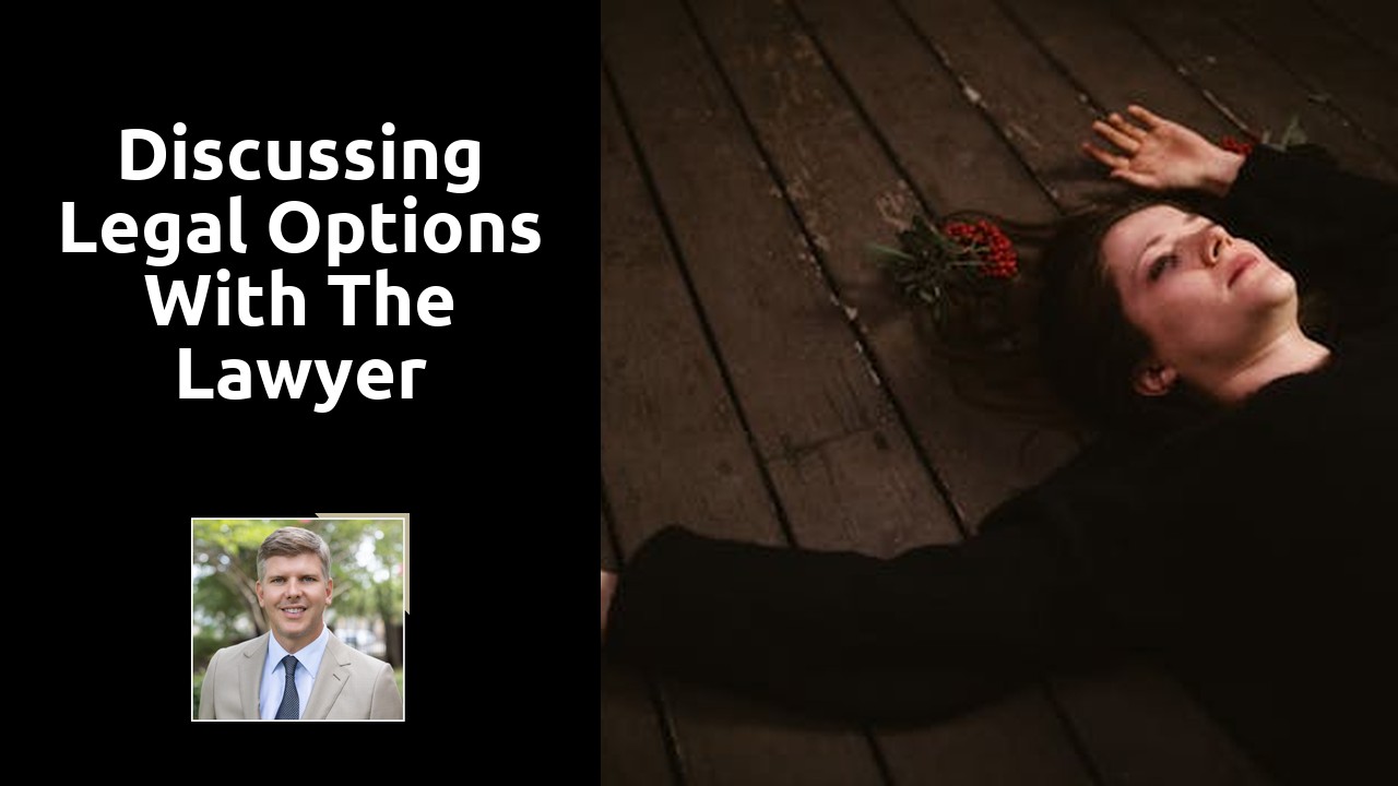 Discussing legal options with the lawyer